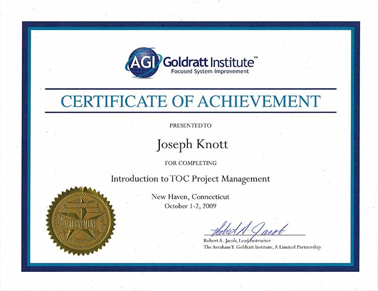 Project-Management-Certificate - JBK Consultants