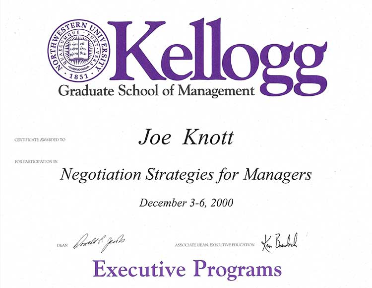 negotiation-training-Certificate - JBK Consultants